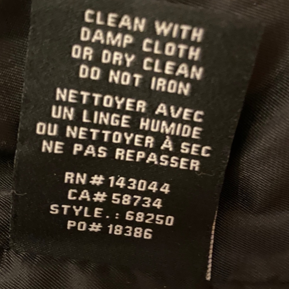 7 For All Mankind Quilted Black Faux Leather Jacket - Picture 11 of 11